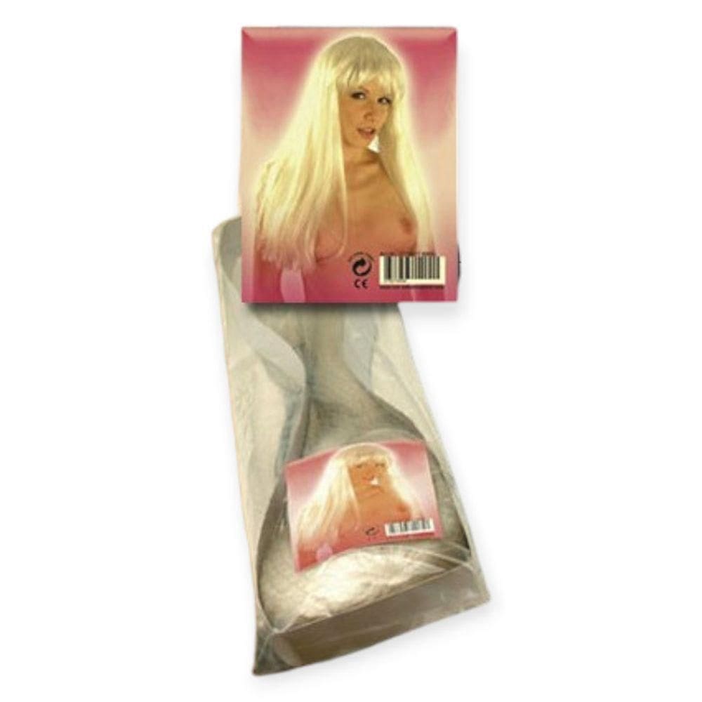 Peruca Loira 60cm Em Nylon Erotic Point Amarelo