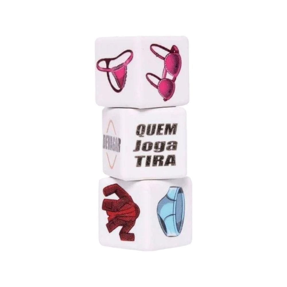 Dados Do Prazer Strip Tease Diversão Ao Cubo Colorido