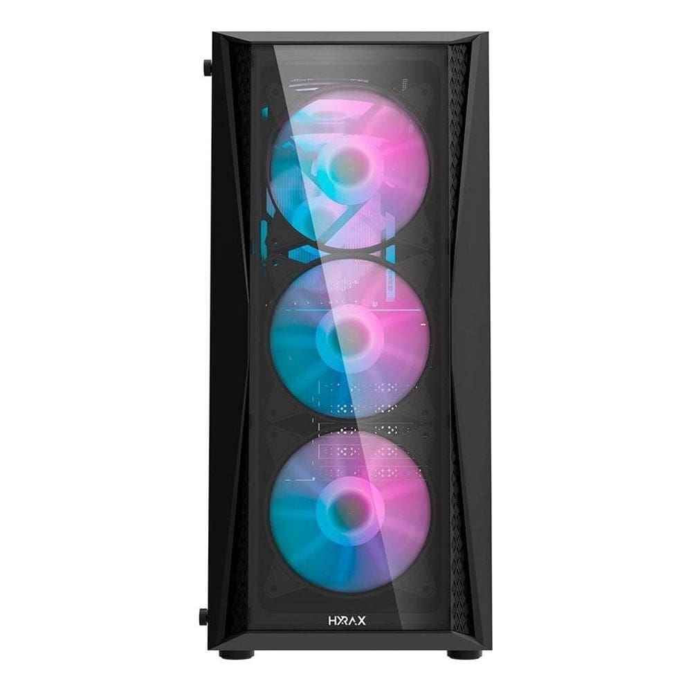 Gabinete Gamer Motospeed Hyrax Hgb600B Preto Rgb Vidro