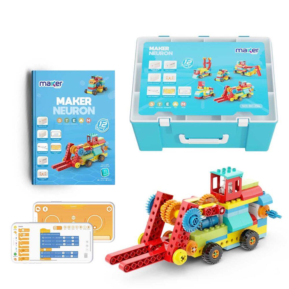 Kit Robótica Educacional Maker Neuron 12 em 1