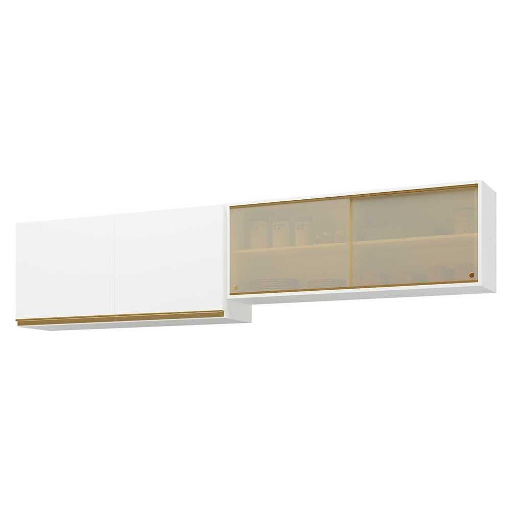 Kit 2 Armários de Cozinha Aéreos 4 Portas Veneza Multimóveis MP2150