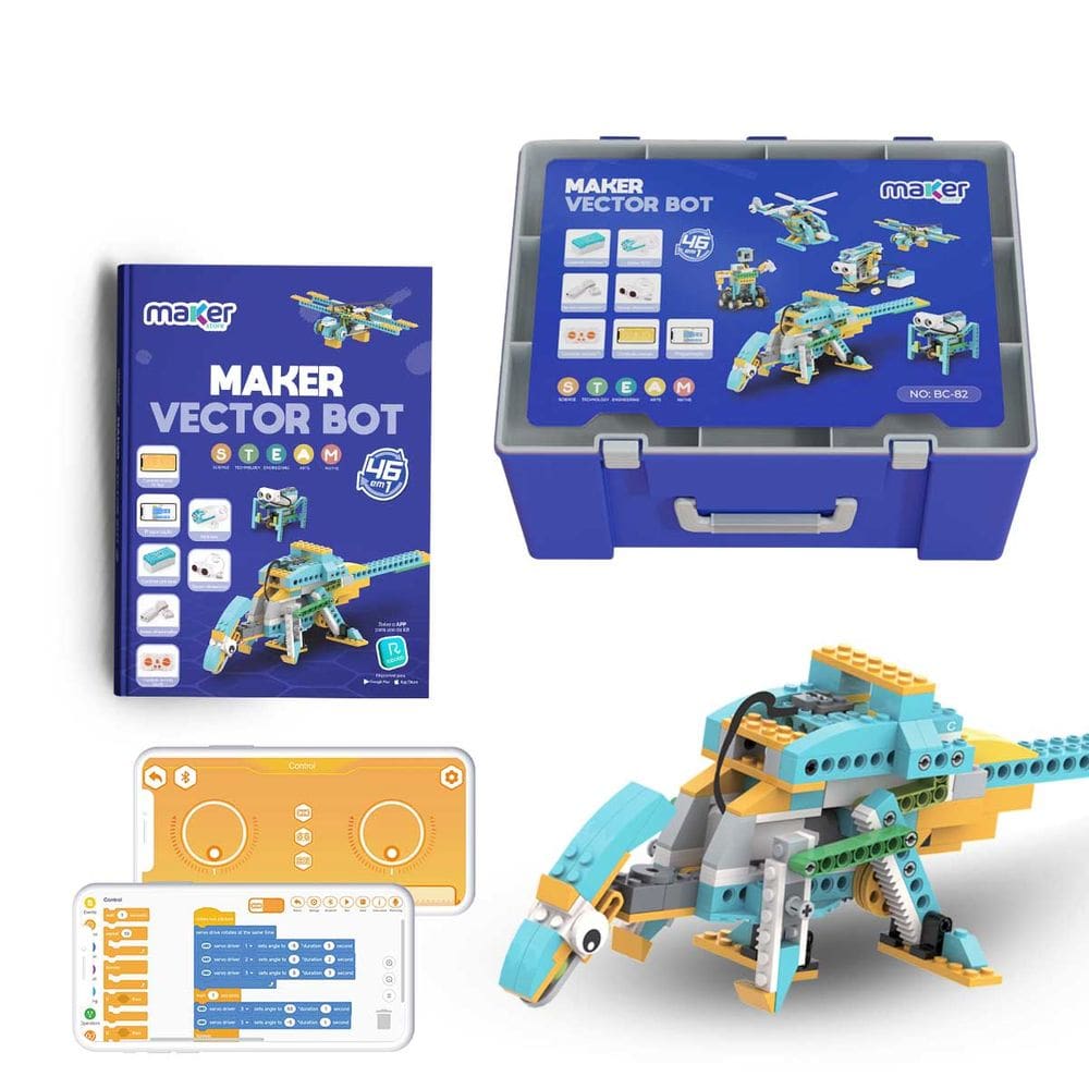Kit Robótica Educacional Maker Vector Bot 46 em 1