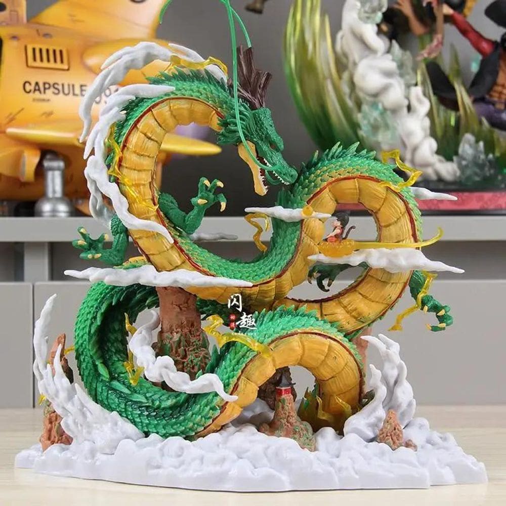 Dragonball Estatueta De Shenron E Little Goku,