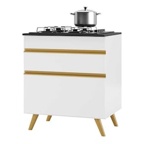 Balcão Cozinha para Cooktop 70cm 1 Porta 1 Gaveta Veneza Multimóveis V3706