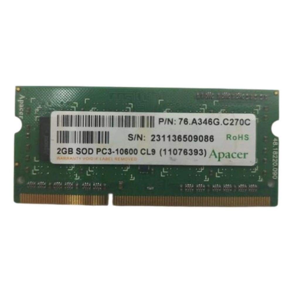 Memória Apacer 2Gb Sod Pc3 10600 Cl9