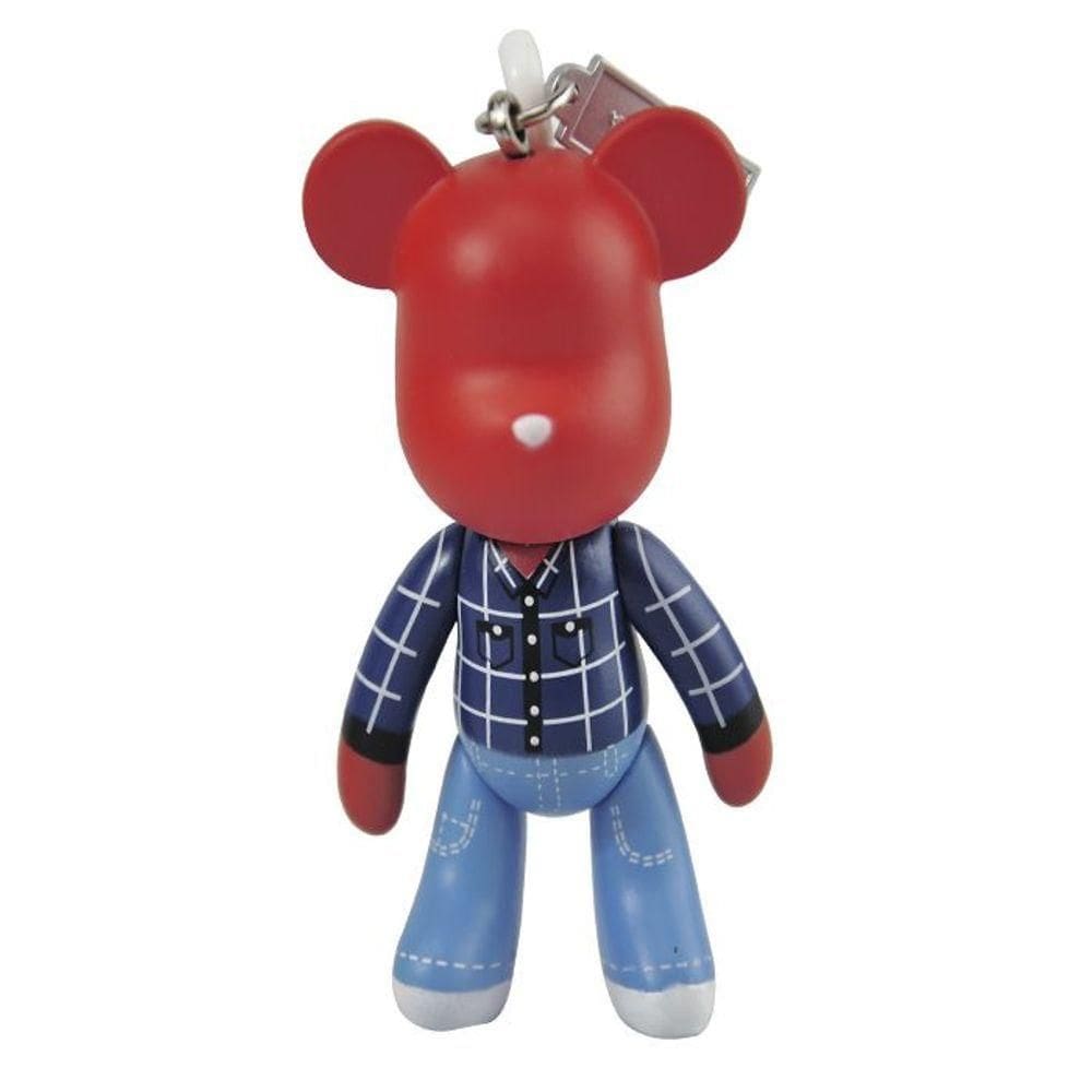 Chaveiro Popobe Camisa Xadrez Azul Vermelho