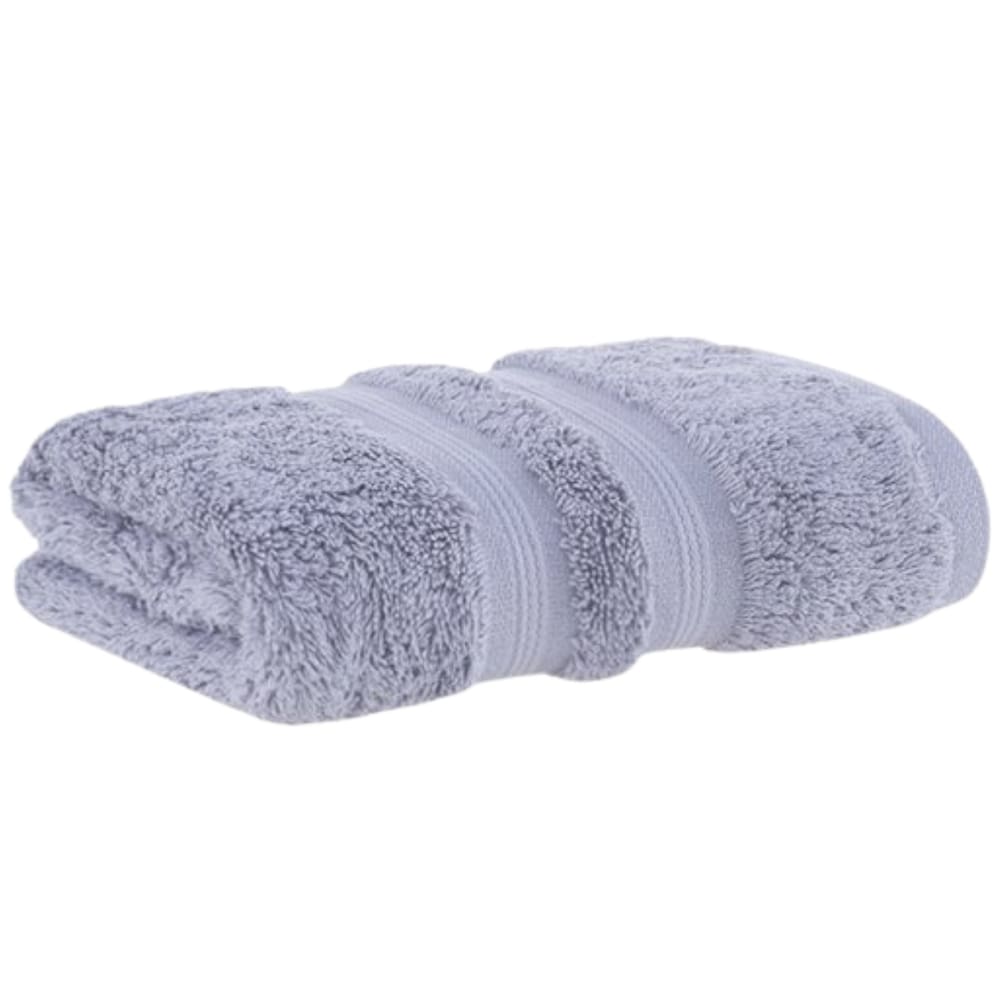 Toalha Lavabo Mãos Buddemeyer Algodão Egípcio Fio Penteado Cinza