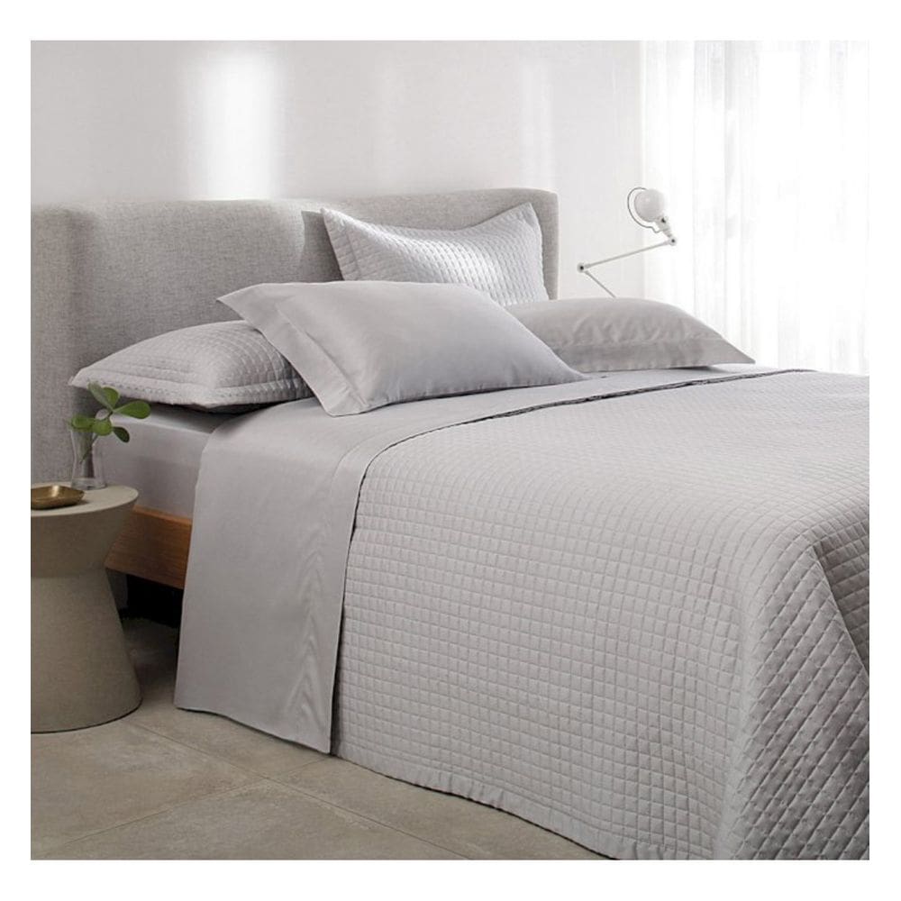 Kit Colcha Cama King 3 Peças 270 Cetim Bud Vision New Colors Prata 078