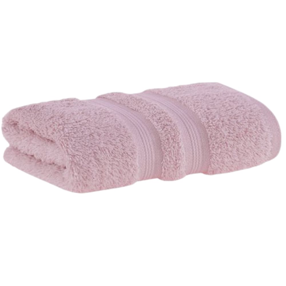 Toalha Lavabo Mãos Buddemeyer Algodão Egípcio Fio Penteado Rosa Claro