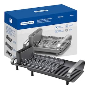 Mini Escorredor Secador De Louças Tramontina Expansível Compacto Aço Inox