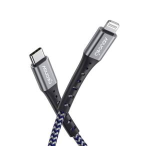 Cabo USB Lightning 20w Fibra Kevlar 2m Resistente Rápido