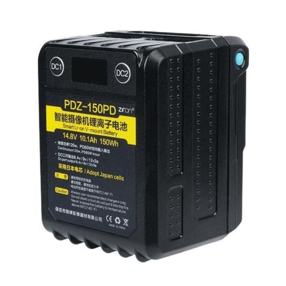 Bateria V-Mount Zifon Pdz-150Pd Micro 150Wh / 14.8V Saídas