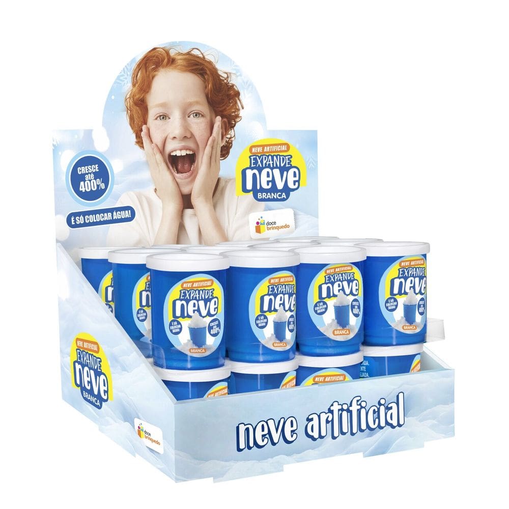 Neve Artificial Expande Neve Branca 24 Unidades Gelele