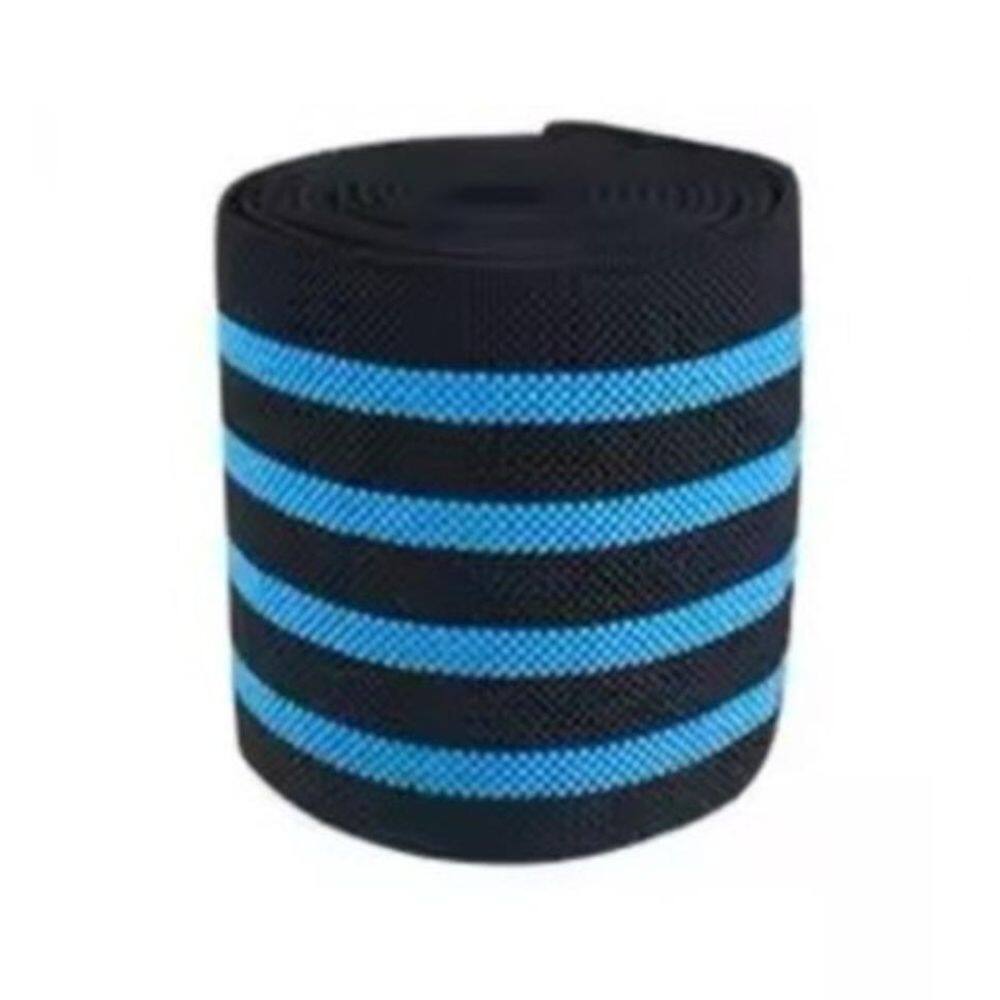 Joelheira Compressão Agachamento Academia Suporte-Azul Claro