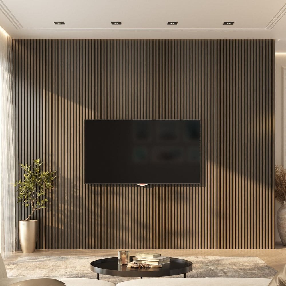 Painel Ripado de Pvc Barra de 2,70m x 0,15cm venda em 0,40m² Bariri Imbuia