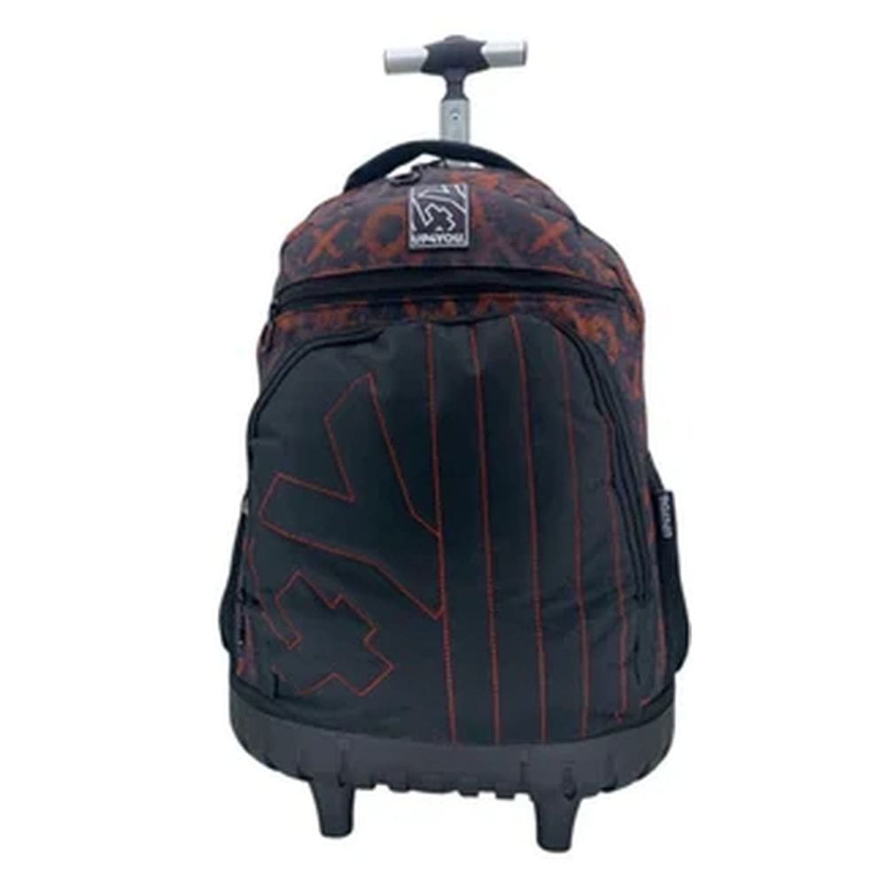 Mochila Escolar de Rodinha Juvenil Vinho YP4YOU