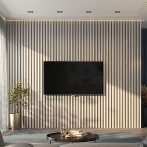 Painel Ripado de Pvc 6 Barras de 2,70m X 0,15cm Venda em 2,43m² Carvalho Berlin
