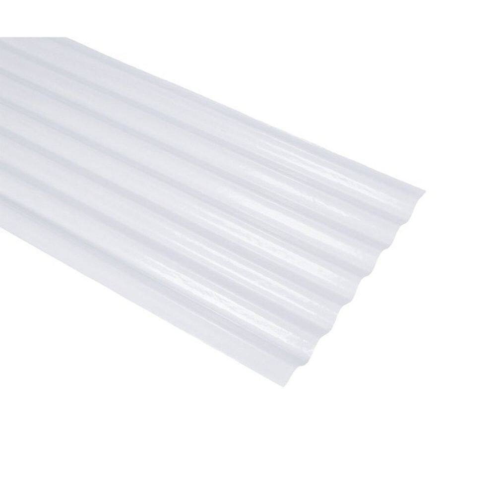 Kit 5 Telhas Translucida em Pvc 2,44 X 0,50 Ob Branco