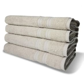 Kit 4 Toalhas De Banho 430g m² Grande Super Grossa 80x150cm Itália Soft Bege