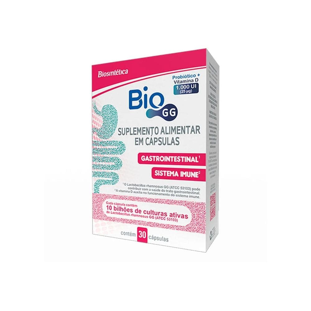 Suplemento Alimentar Bio Gg Probiótico + Vitamina D 1.000Ui