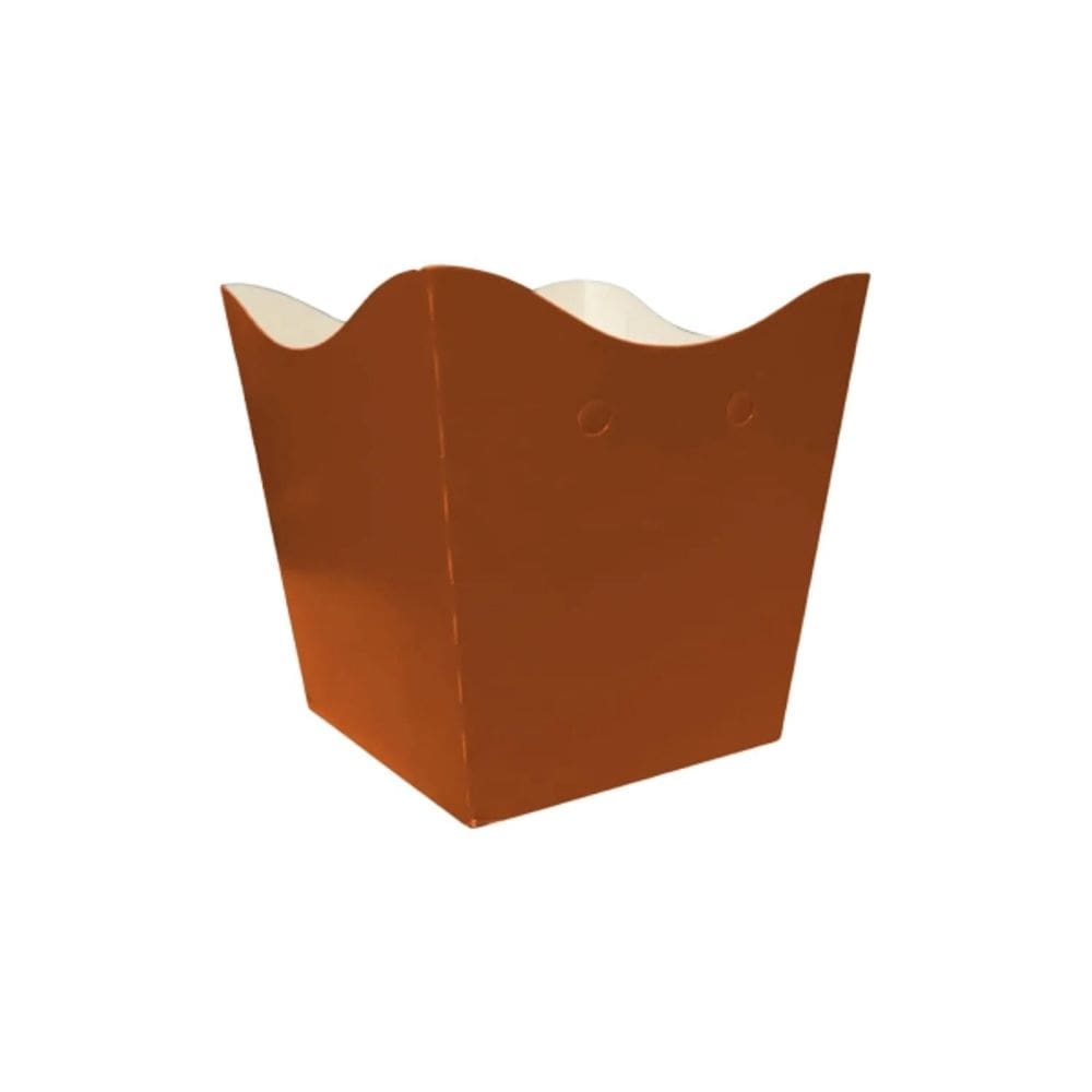 Cachepot Montado Pequeno Marrom 10 Un