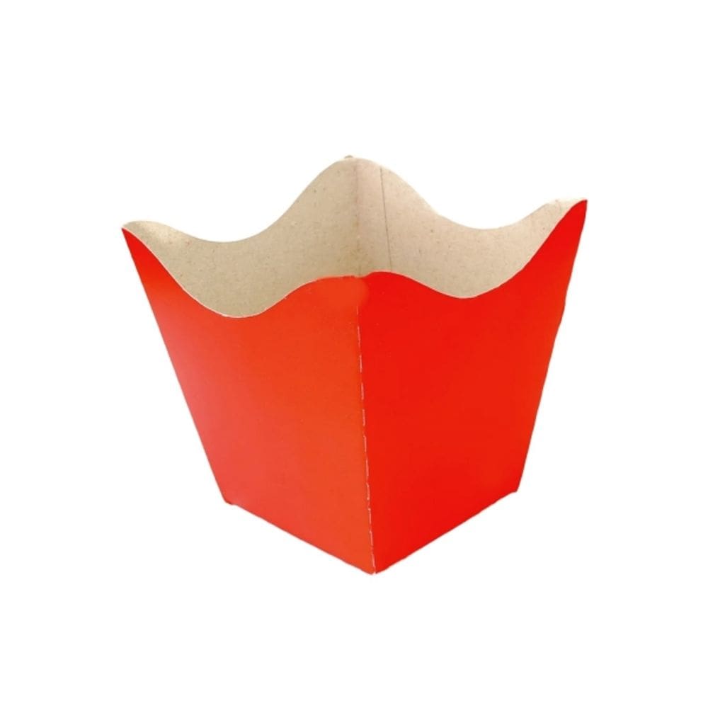 Cachepot Montado Médio Vermelho 10 Un