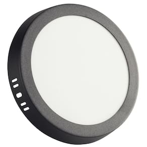 Plafon Fita Led Tramontina Redondo Sobrepor Preto 12w 4000k 840lm Luz Neutra Tramontina