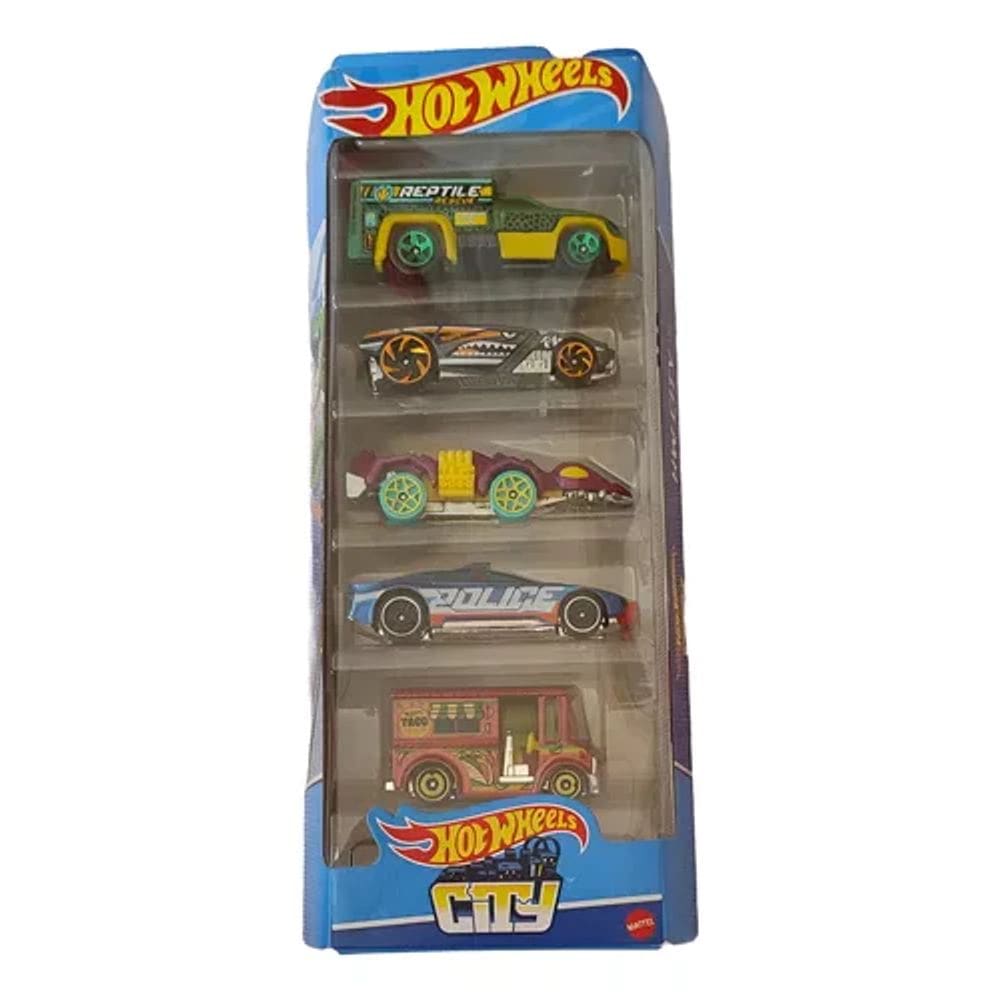 Carrinho Hot Wheels Ferro Kit Com 5 Unidades Mattel - Vários Modelos