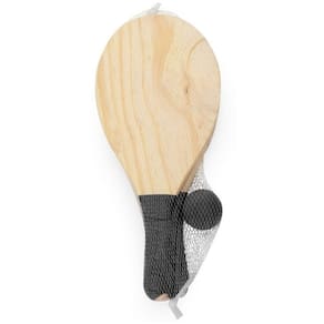 Kit Frescobol LCM Com 2 Raquetes e 1 Bola