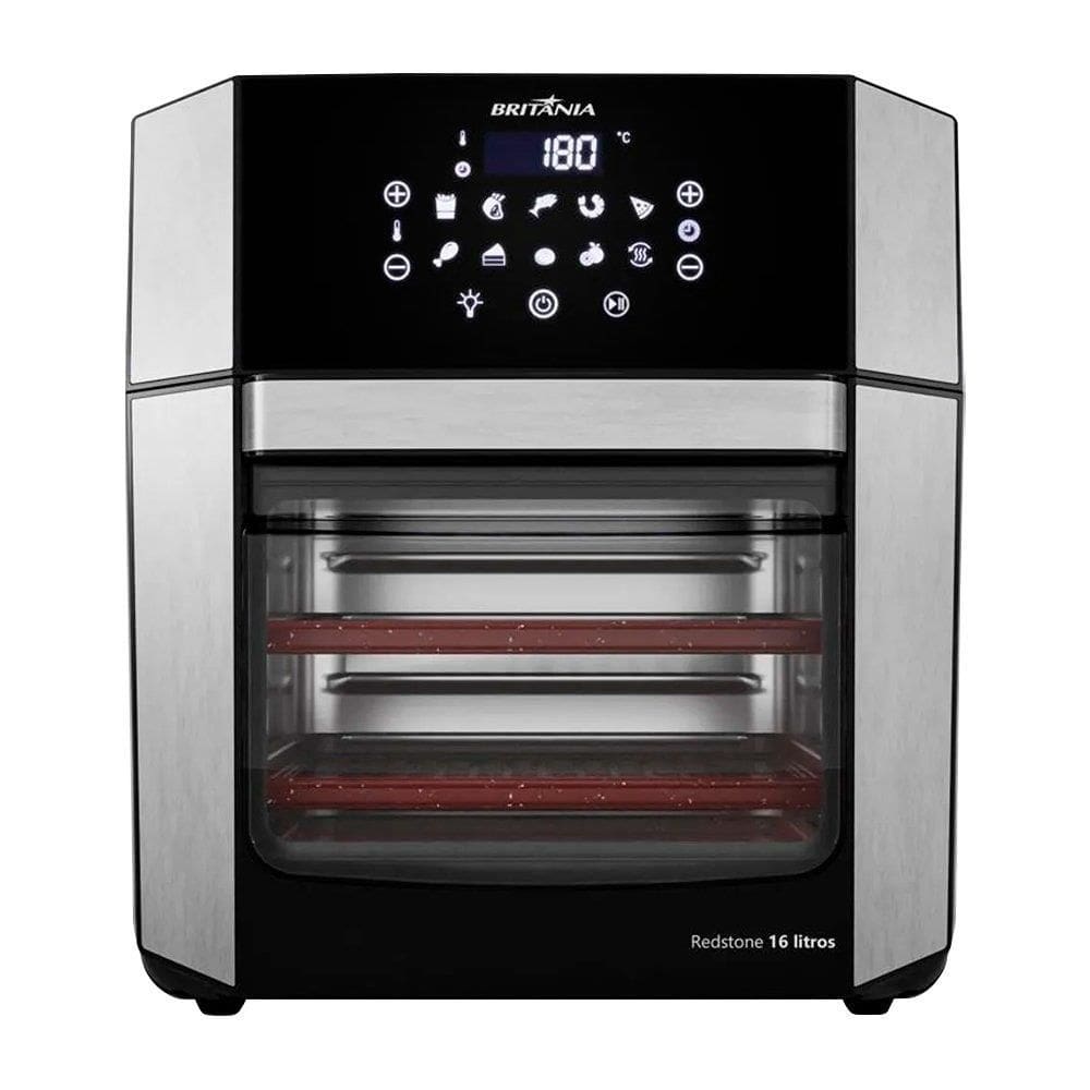 Fritadeira Air Fryer Britânia Oven BAF16A | 4 Em 1, Revestimento Antiaderente, 16 Litros, Preto
