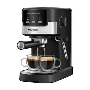 Cafeteira Expresso Mondial C-20-EC | 30 Xícaras, Preto/Inox