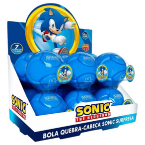 Brinquedo Doce Brinquedo Gelelé Slime Quebra-Cabeça Sonic Surpresa Bola 70g und