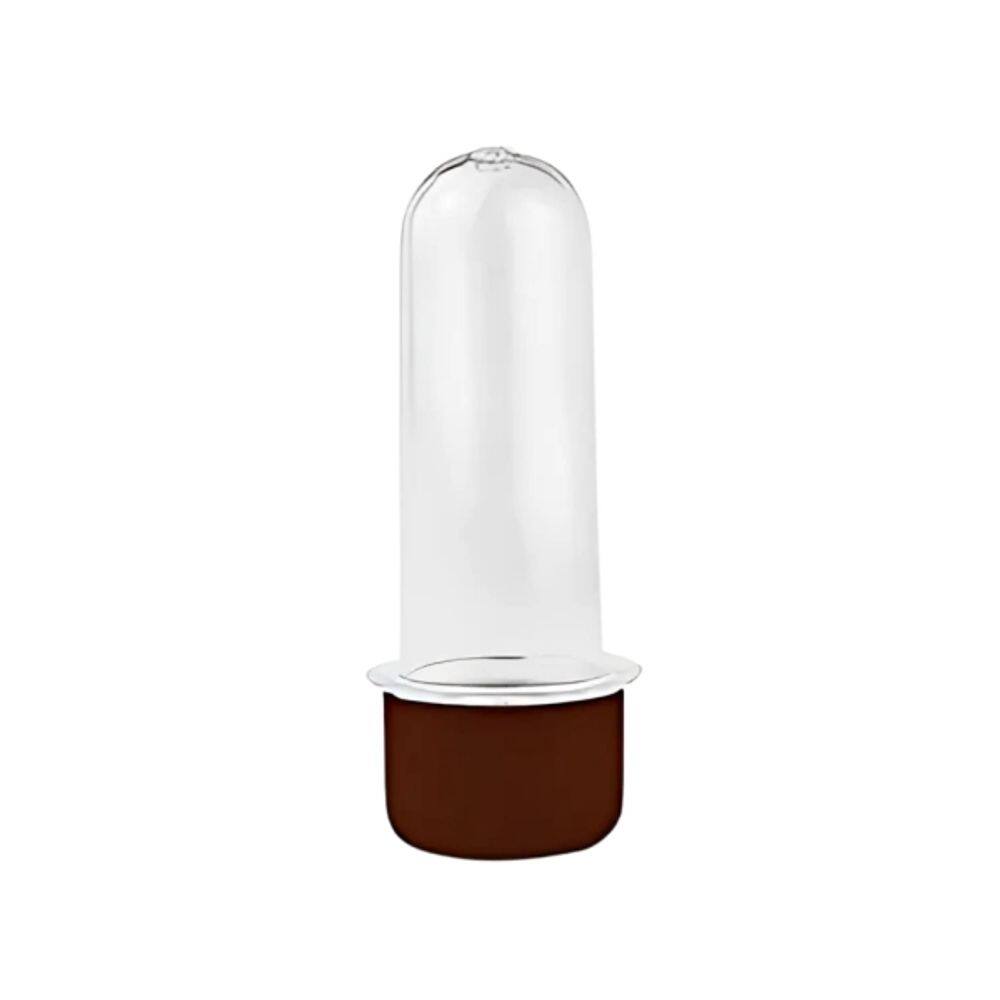 Tubete Mini Marrom 8cm 10 Un