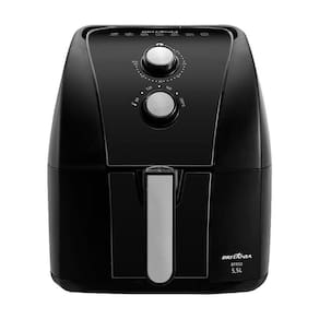 Fritadeira Air Fryer Britânia 5,5L Redstone BFR50 Preta 1500W Preto Com Inox 127V