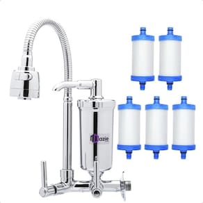 Torneira Pia Cozinha Gourmet Com Filtro + 4 Refil Vela Extra