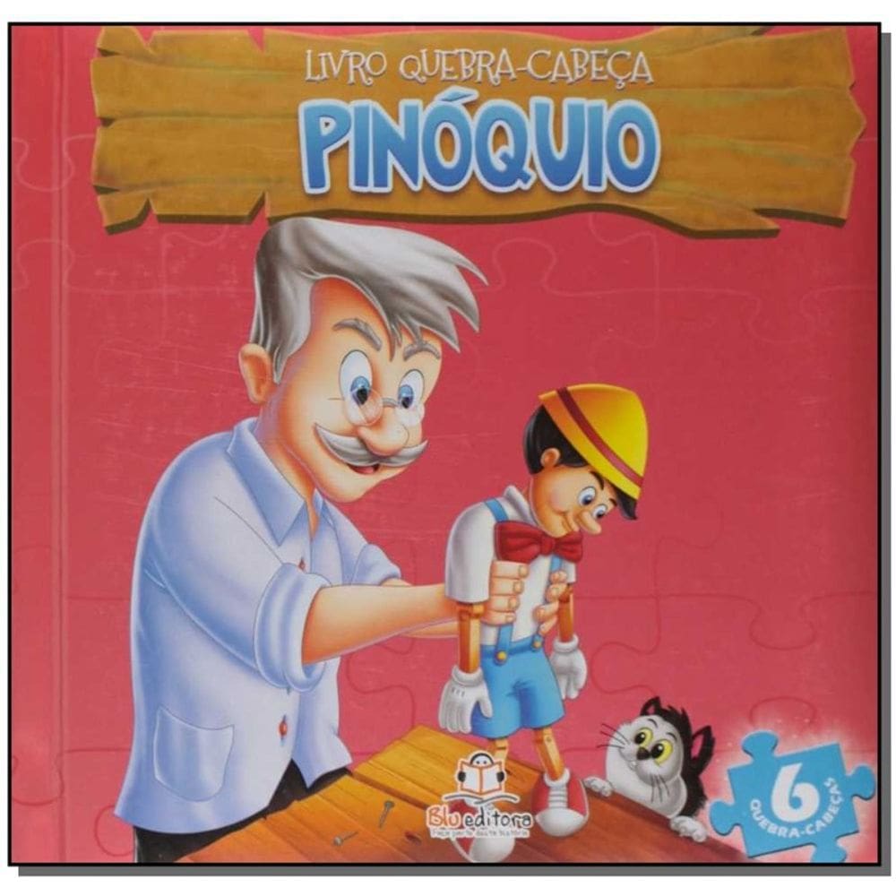 Livro Quebra-cabeça Pequeno: Pinóquio