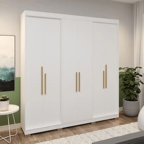 Guarda Roupa Ph1804 3 Em 1X  Branco Artico S/ Espelho Com Pe - Herval