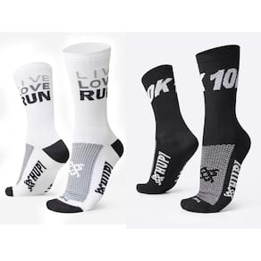 Kit 02 Pares Meia Corrida HUPI 10K e Live Love Run