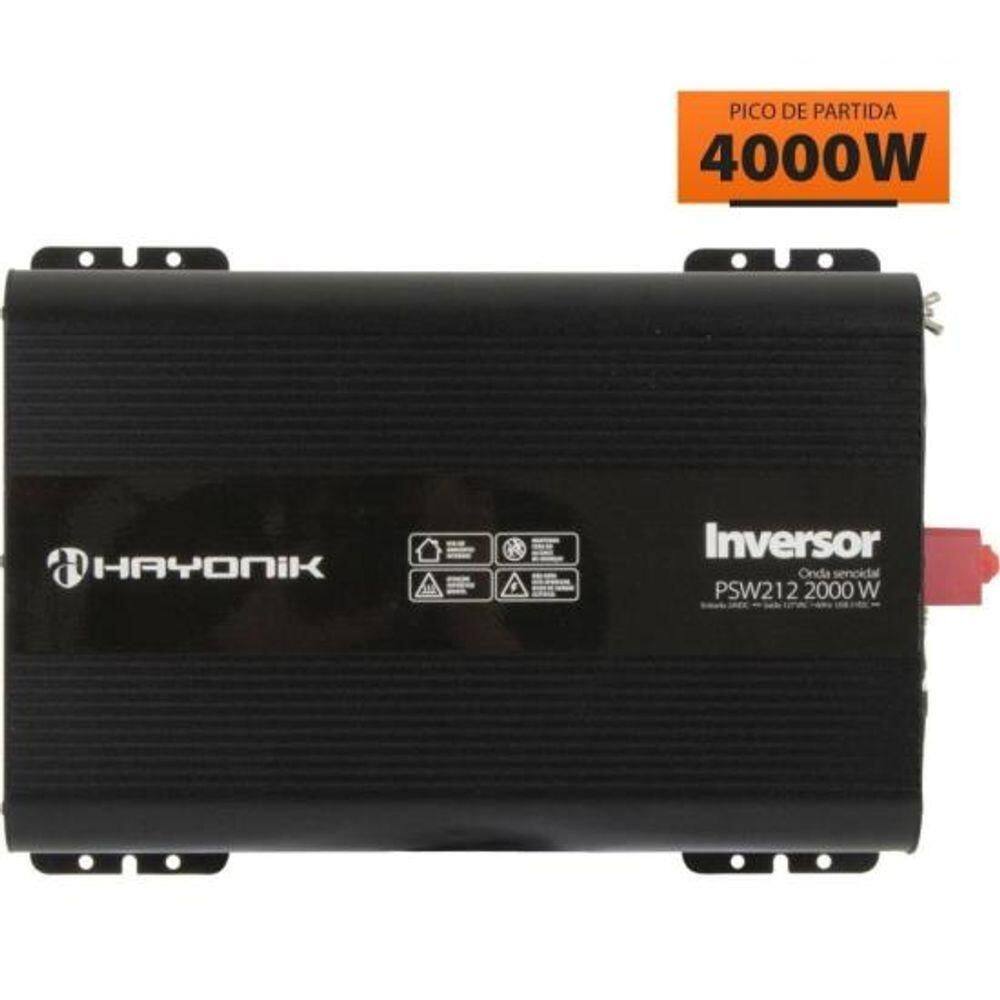 Inversor De Onda Senoidal 2000w 24vdc-127v Psw212 Hayonik