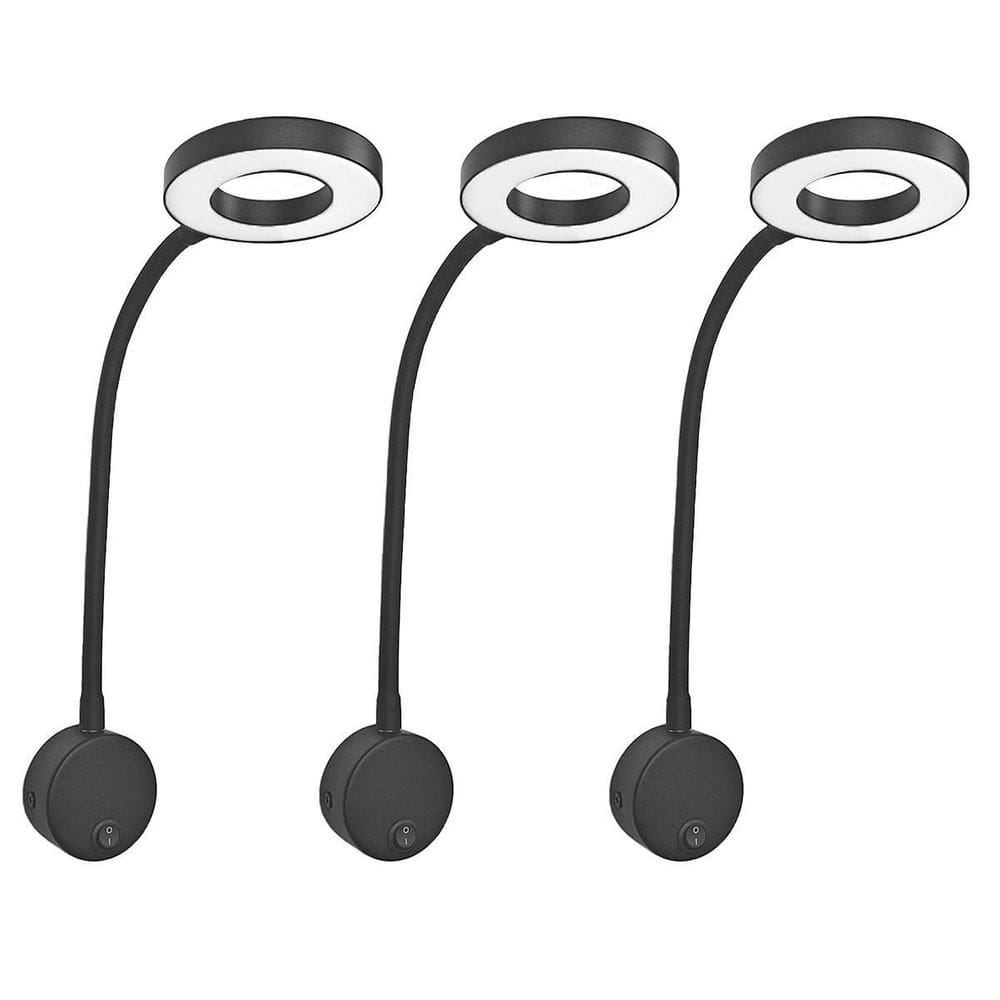 Kit 3 Arandela Leitura Led Cabeceira Direcionável 5W Bet69