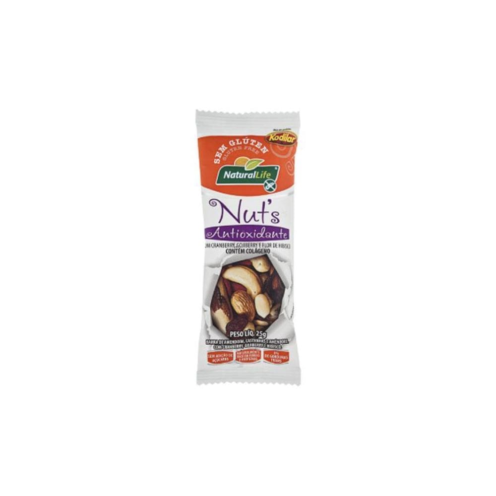 Barrinha De Nuts Sabor Cranberry S/ Gluten Kod Ilar 24 X 25G