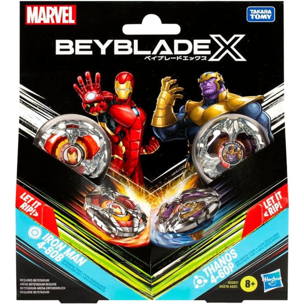 Jogo - Piao Bey Blade BBX - Thanos X Iron Man HASBRO