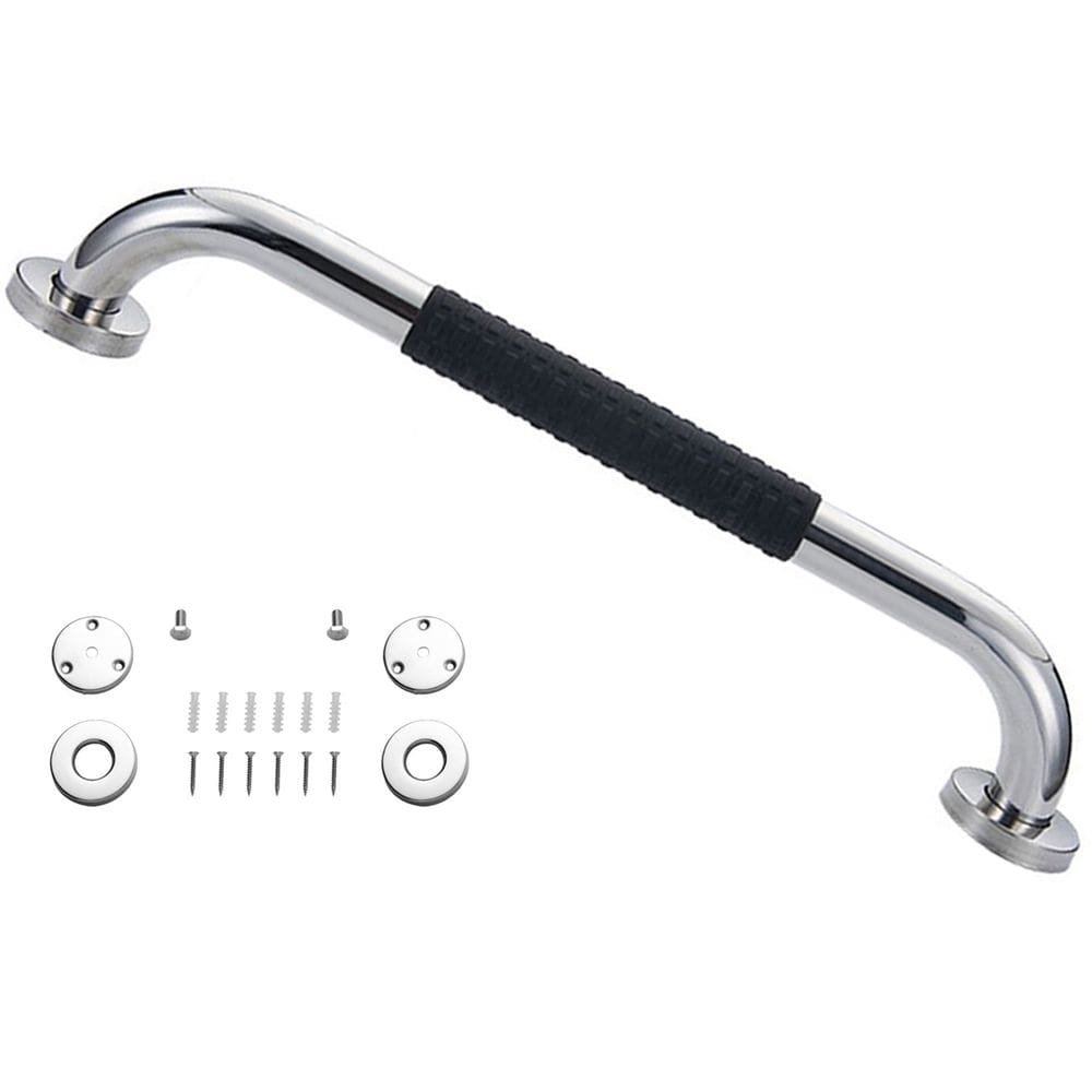 Barra de Apoio Inox 40cm Suporte Antiderrapante Banheiro Box Criança Idoso Gestante Cadeirante  Acessibilidade Resistente