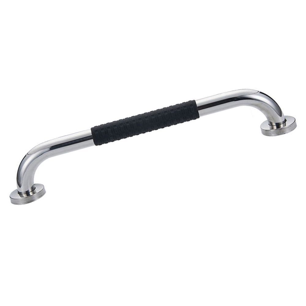 Barra de Apoio Inox 40cm Suporte Antiderrapante Idoso Gestante Criança Cadeirante Banheiro Box Casa Corrimao Escada Proteçao Segurança Acessibilidade