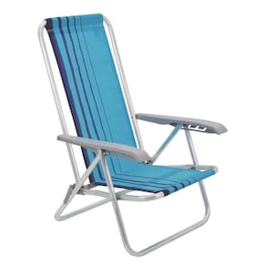 Cadeira De Praia Camping Reclinável Alumínio Bali Tramontina