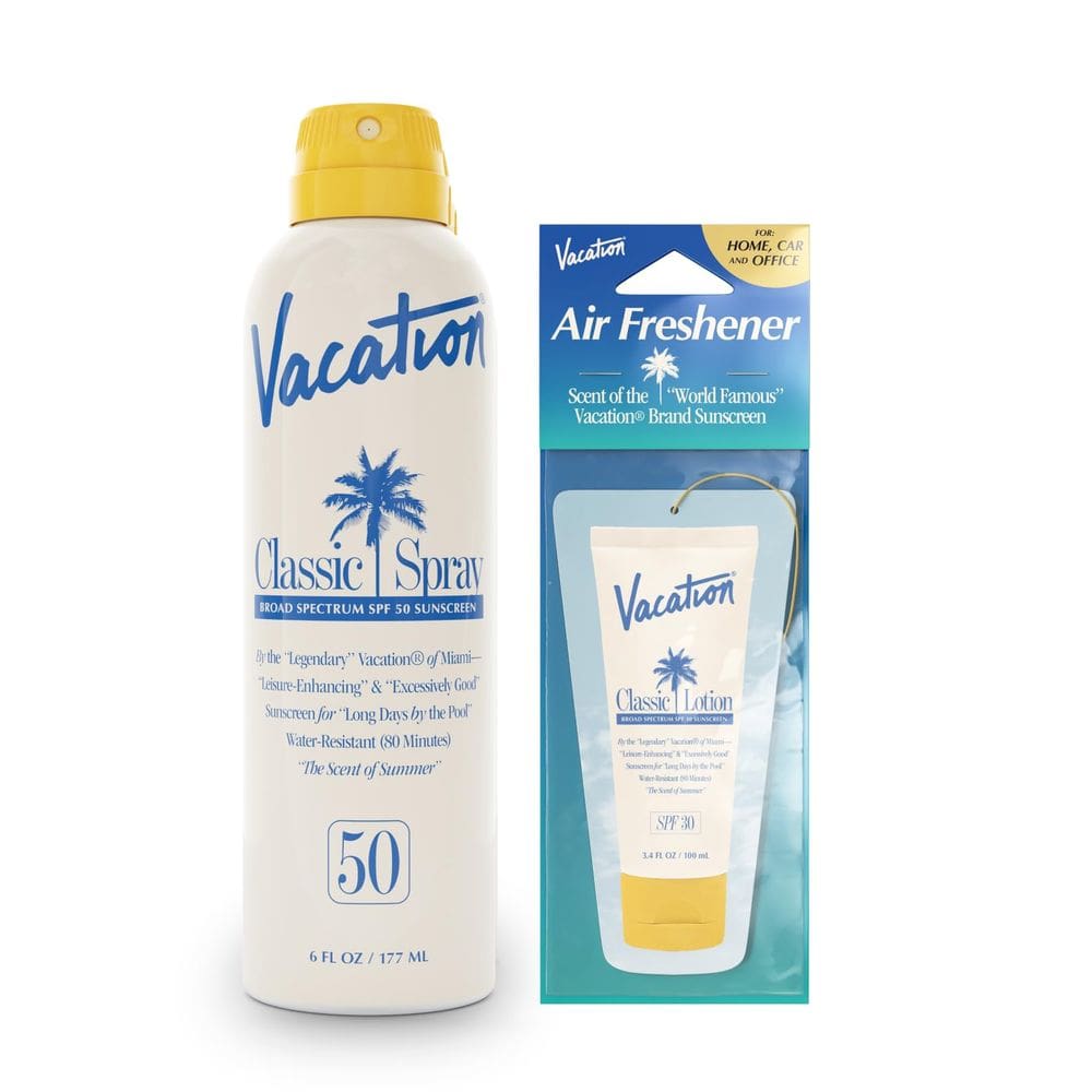 Spray de proteção solar Vacation Classic SPF 50 177ml + purificador de ar