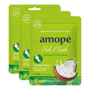 Máscara para pés Amopé Pedi Mask Meias intensamente hidratantes x3