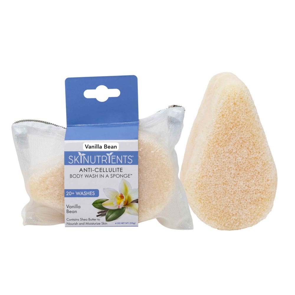 Esponja de lavagem corporal, esponja, anticelulite, 20+ Wash Vanilla
