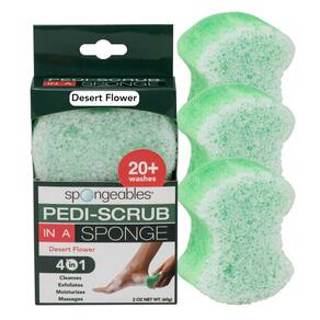 Esponja esfoliante para lavagem de pés, esponjas, esfoliante para pés, pacote com 3