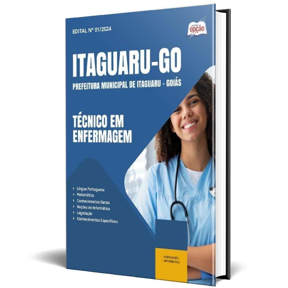Apostila Prefeitura Itaguaru Go 2025 - Técnico Em Enfermagem